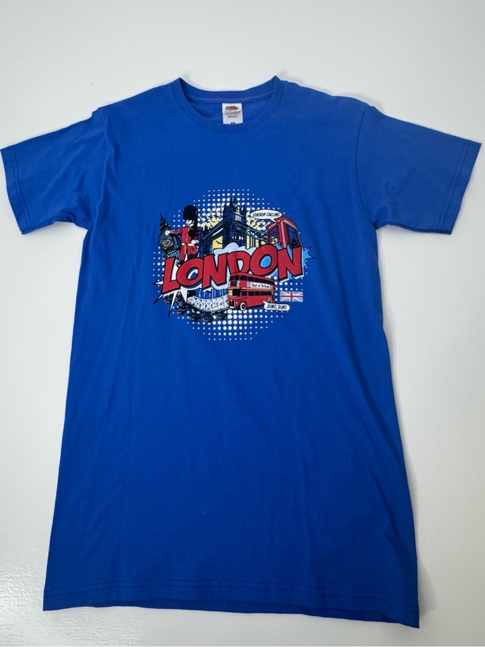 Fruit of the Loom Blue London Graphic Tee